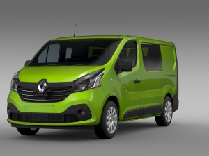 renault trafic combi 2015 3Dモデル