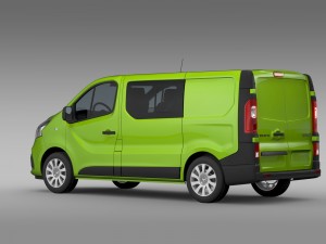 renault trafic combi 2015 3Dモデル
