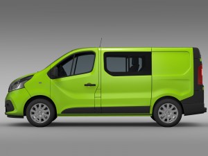 renault trafic combi 2015 3Dモデル