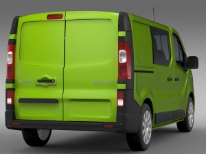 renault trafic combi 2015 3Dモデル