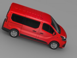 renault trafic minibus 2015 Modello 3D