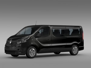renault trafic minibus l2h1 2015 3D मॉडल