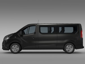 renault trafic minibus l2h1 2015 3D मॉडल