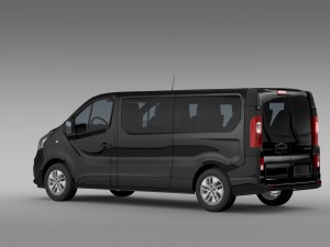 renault trafic minibus l2h1 2015 3D मॉडल