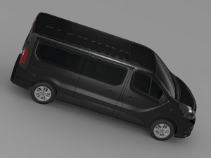renault trafic minibus l2h1 2015 3D मॉडल