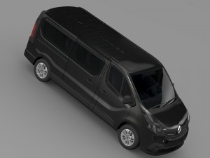 renault trafic minibus l2h1 2015 3D मॉडल