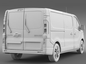 renault trafic minibus l2h1 2015 3D मॉडल