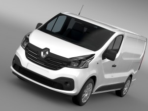 renault trafic van 2015 3D-Modell
