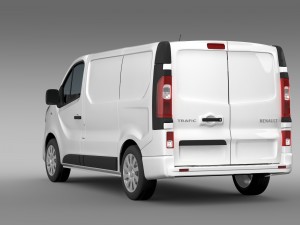 renault trafic van 2015 Modèle 3D