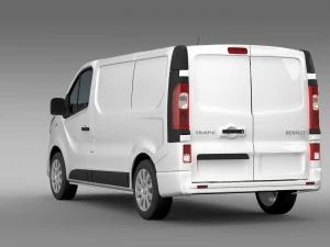 renault trafic van 2015 3D Model