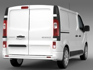 renault trafic van 2015 3D Model
