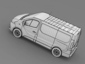 renault trafic van 2015 3D Model