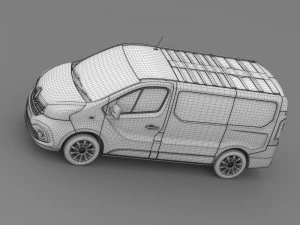 renault trafic van 2015 3D Model