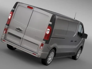 renault trafic van l2h1 2015 3D Model