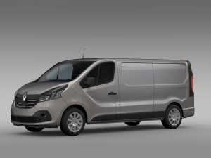renault trafic van l2h1 2015 Model 3D
