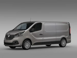 renault trafic van l2h1 2015 3D Model