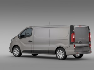 renault trafic van l2h1 2015 Model 3D