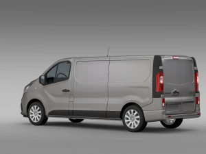 renault trafic van l2h1 2015 3D Model
