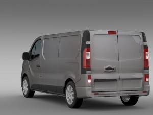 renault trafic van l2h1 2015 Model 3D