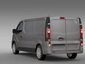 renault trafic van l2h1 2015 3D Model