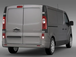 renault trafic van l2h1 2015 3D Model