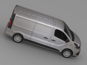 renault trafic van l2h1 2015 Model 3D