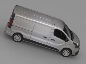 renault trafic van l2h1 2015 3D Model