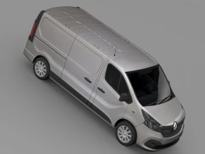 renault trafic van l2h1 2015 3D Model