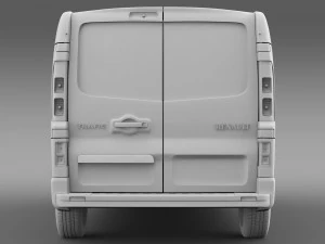renault trafic van l2h1 2015 3D Model