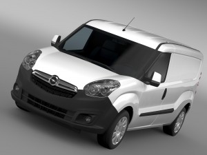 opel combo lwb cargo d 2015 3D Model