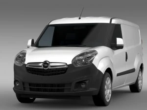opel combo lwb cargo d 2015 3D Model