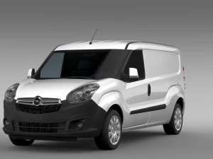 opel combo lwb cargo d 2015 3D Model