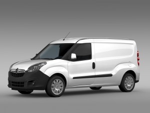 opel combo lwb cargo d 2015 3D मॉडल