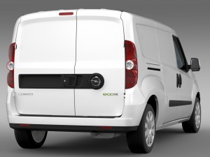 opel combo lwb cargo d 2015 3D मॉडल