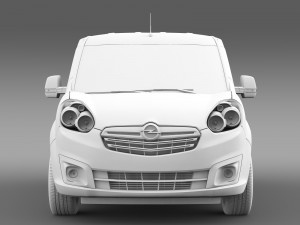opel combo lwb cargo d 2015 3D मॉडल
