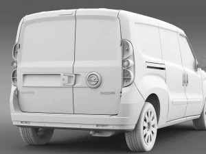 opel combo lwb cargo d 2015 3D Model
