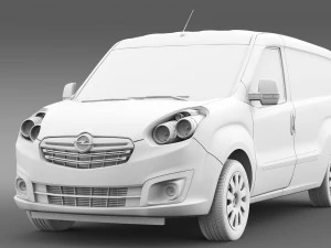 opel combo lwb cargo d 2015 3D Model