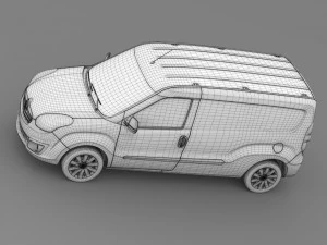 opel combo lwb cargo d 2015 3D Model