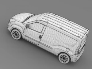 opel combo lwb cargo d 2015 3D Model