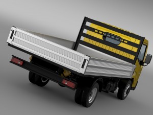 ashok leyland partner tipper 2015 3D Model