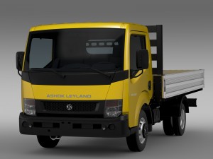 ashok leyland partner tipper 2015 3D Model