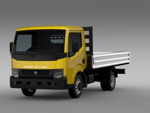 ashok leyland partner tipper 2015 3D Model