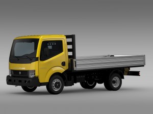 ashok leyland partner tipper 2015 3D Model