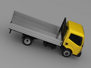 ashok leyland partner tipper 2015 3D Model
