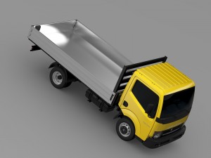 ashok leyland partner tipper 2015 3D Model