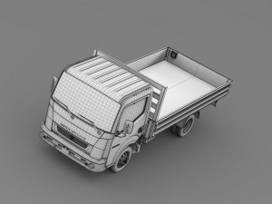 ashok leyland partner tipper 2015 3D Model