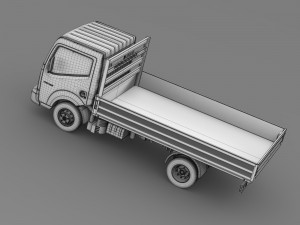 ashok leyland partner tipper 2015 3D Model