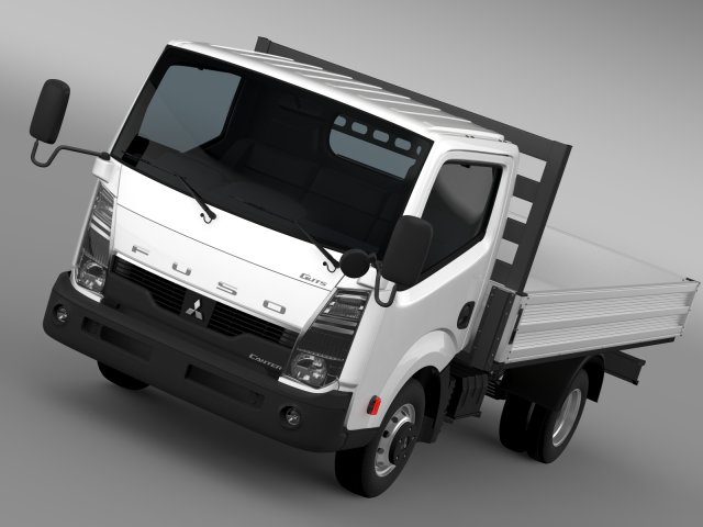 mitsubishi fuso canter guts tipper 2015 3D Model .c4d .max .obj .3ds .fbx .stl .blend 