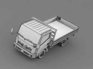 mitsubishi fuso canter guts tipper 2015 3D Model