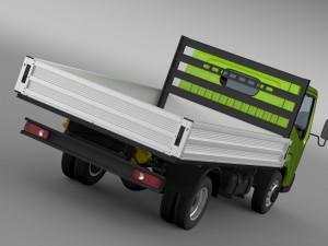 nissan atlas chassi tipper 2015 Model 3D